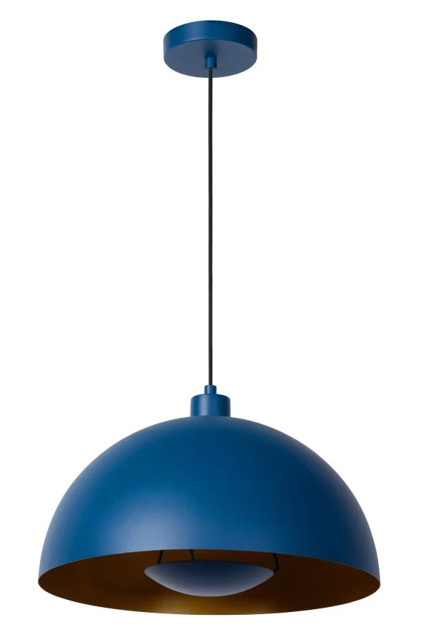 Lucide SIEMON - Pendelleuchten - Ø 40 cm - 1xE27 - Blau - ausgeschaltet
